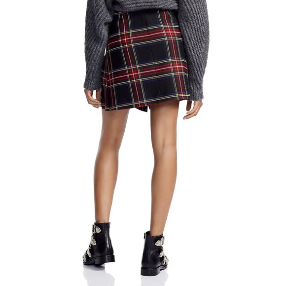 NWT Maje Judie Asymmetrical Tartan Skirt ASO Sabrina Spellman - Picture 5 of 12